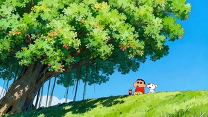 蜡笔小新享受夏日悠闲