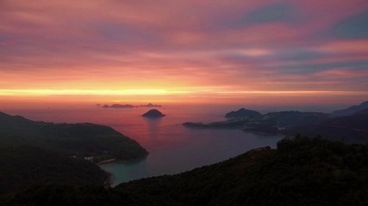清晨日出梦幻云海护眼风景