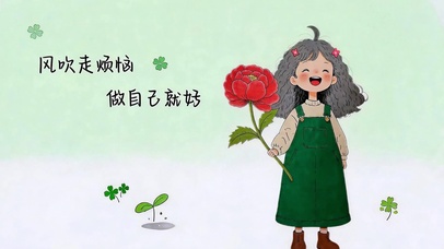 风吹走烦恼 做自己就好