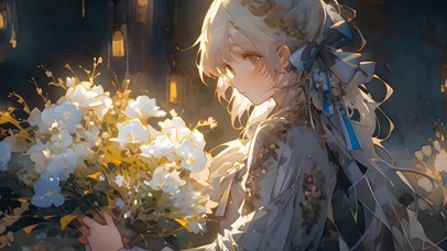 捧花女孩
