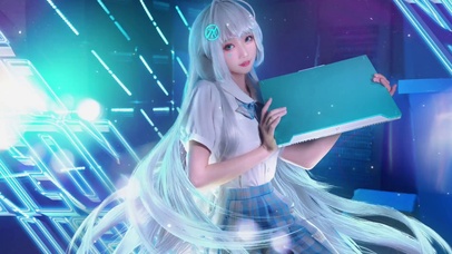 科技青春萝莉少女美少女