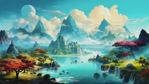 流水长烟何飘渺