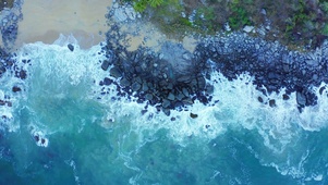 4K唯美俯瞰海浪