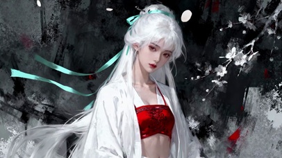 古风白发女孩