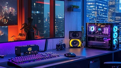 科幻房间带鱼屏