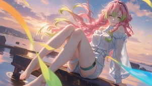 落日海边甘露寺