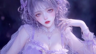紫发梦幻少女