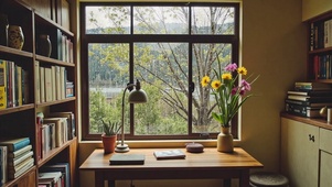 【雨景】书房外的雨