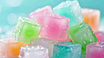 唯美五彩冰块4K