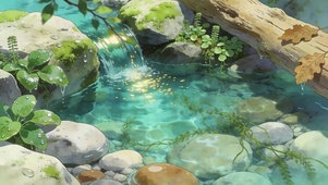 护眼溪流