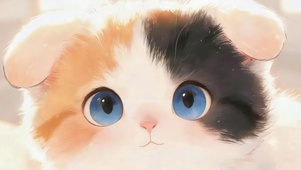 可爱小花猫