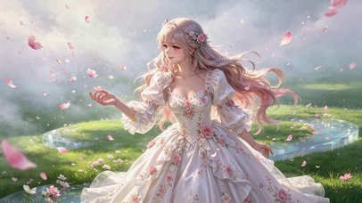 落花少女