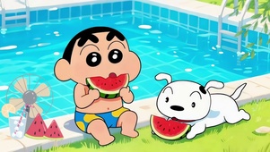 清凉夏日吃瓜小新