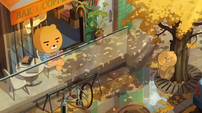 秋天的可爱小熊