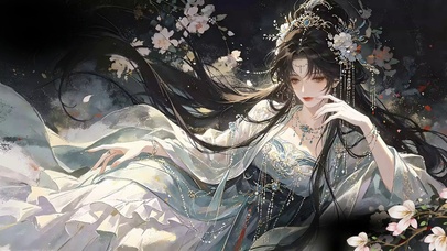 古风动漫花仙少女
