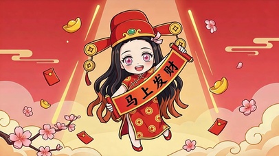 小财神祢豆子的新春祝福