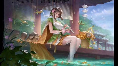 白丝长腿美少女