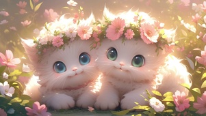 两只公主小猫