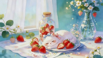 草莓猫咪