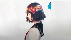 唯美蝴蝶少女