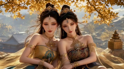 南陇侯双侍妾