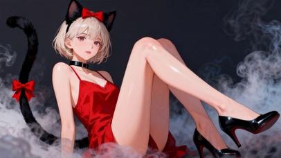 红衣猫耳女孩动画