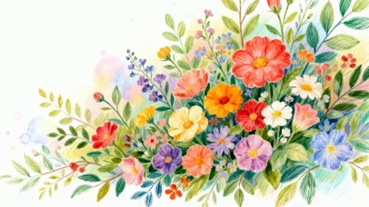 护眼花草小清新