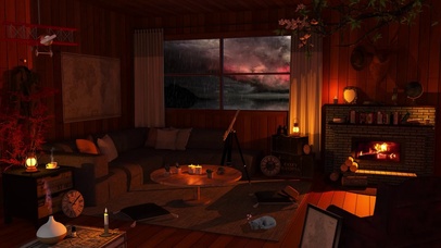 雨天舒适小木屋