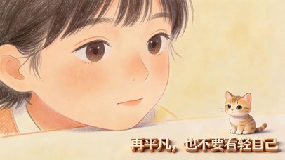 可爱女孩与猫咪