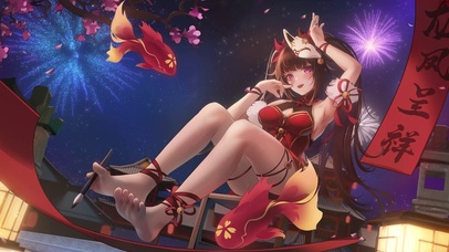 花火裸足-4k-画师：玲殿下づ