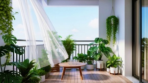 阳台一角