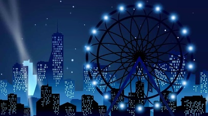 风车夜景