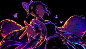 炫彩霓虹蝴蝶忍美少女