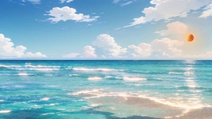 浪漫大海夕阳
