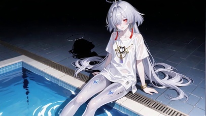 good莫宁-泳池少女