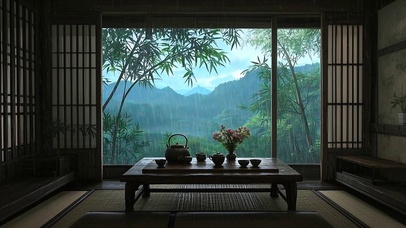 【雨景】山野小居