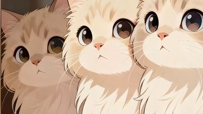 猫咪带鱼屏