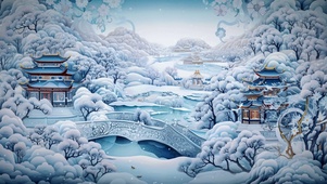 国潮插画ai壁纸