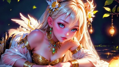 动漫精灵美少女