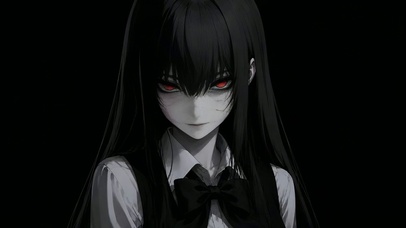 红眸暗黑风 病娇少女