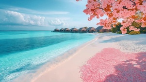 海边樱花树