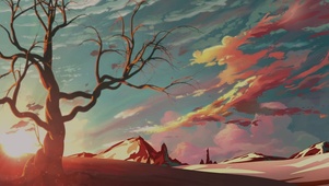 沙漠黄昏