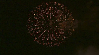 4K 高清  烟火在夜空中爆炸