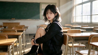 课室少女