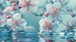 雪梅河流带鱼屏