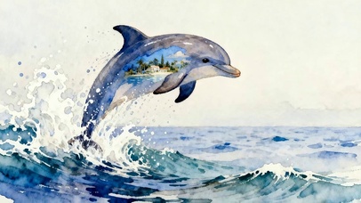 海景鲸鱼