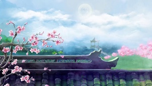 唯美桃花风光