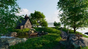 湖边小屋