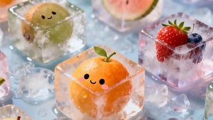 夏天冰水带鱼屏