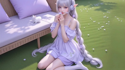 可爱精灵美女高清4k